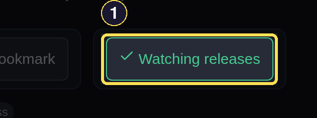 The dark desktop Harbor Hearts series page's Watch control switched to its active Watching releases state.