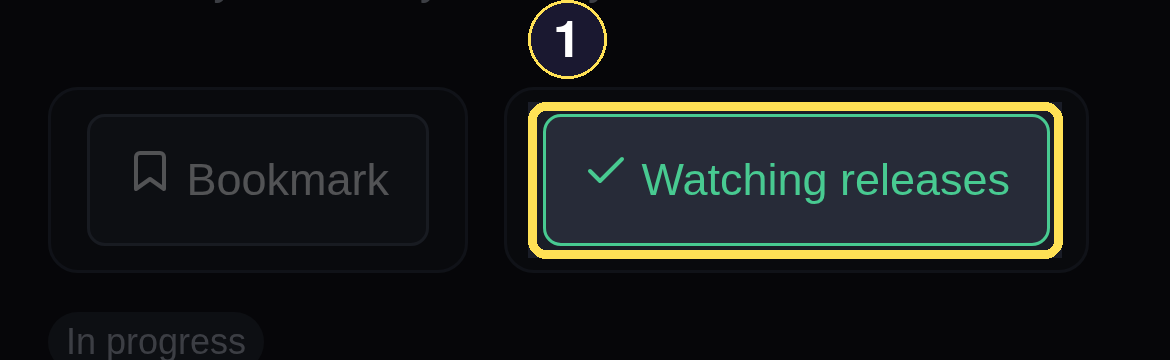 The dark phone Harbor Hearts series page's Watch control switched to its active Watching releases state.