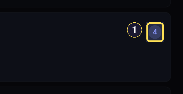 The right end of a dark desktop notification digest, showing the count badge for the rows folded into it.